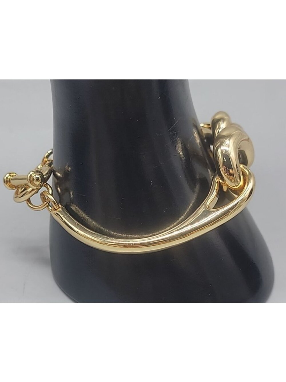 Roberto RFM L infinito Bracelet Bikini Line Gold Tone Metal Link Size 6.5" - Picture 6 of 12